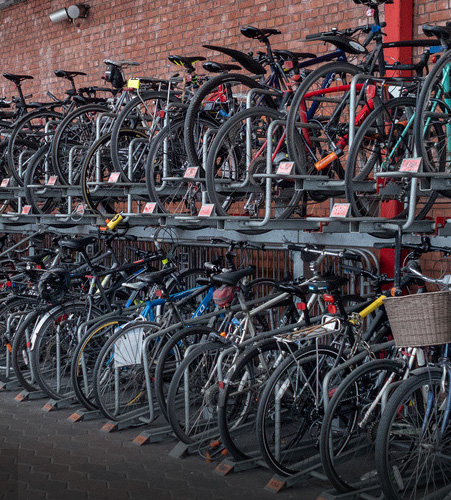 Městské oblasti Parkování na kole